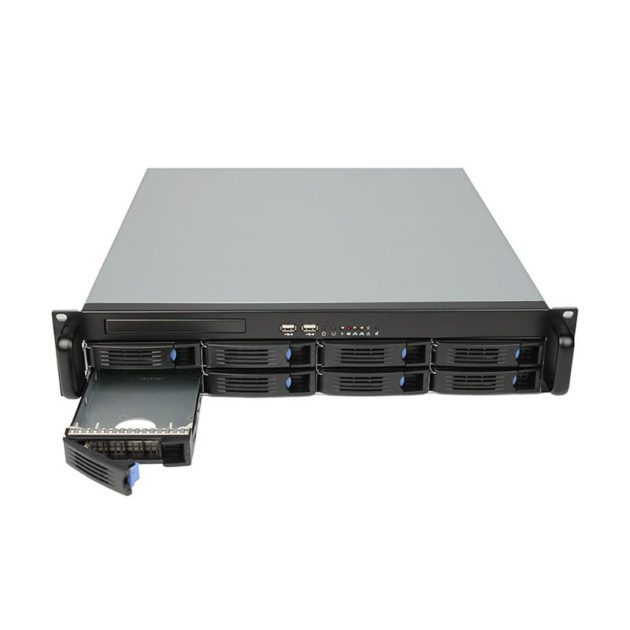 2U Hotswap Chassis 8Bays Server Case Rackmount Storage Chassis