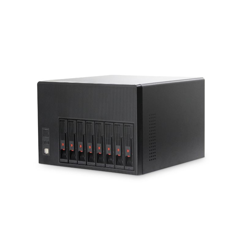 XT-XINTE 2/4/8 Bay NAS Case DIY Home Network Additional Storage Server  Chassis USB