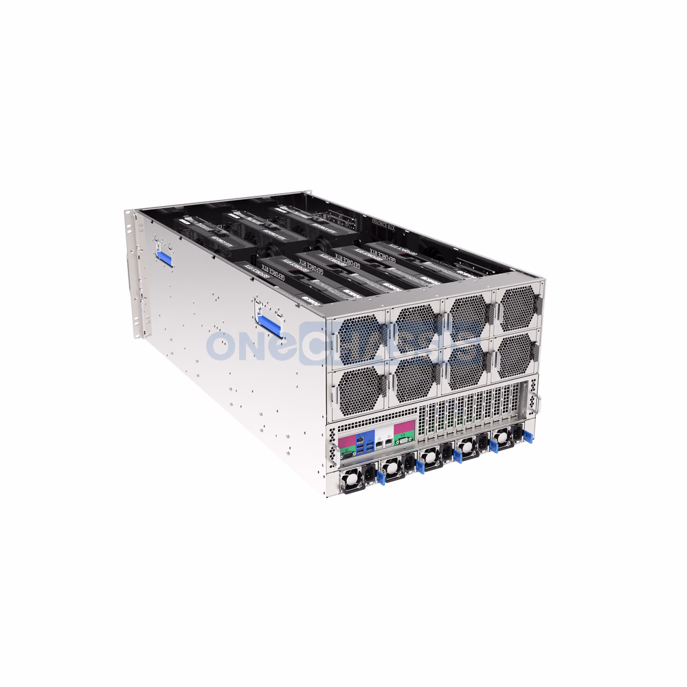 8 GPU drawer-style server chassis with PCIe Gen5 MCIO